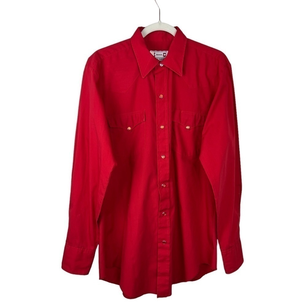 H Bar C Vintage Pearl Snap Western Shirt